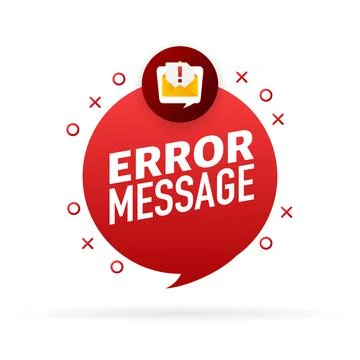 404 error message. Not found isolated in red background. Vector illustration 스톡 일러스트