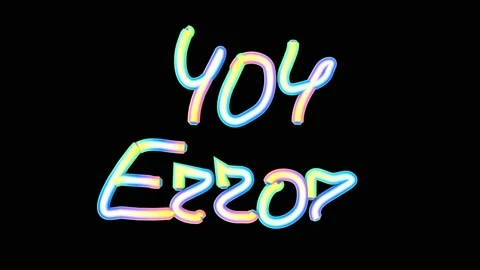 404 error neon Stock Footage 196826653