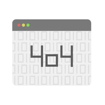 404 error page flat line concept. Link to a page that does not exist. Stock Illustration