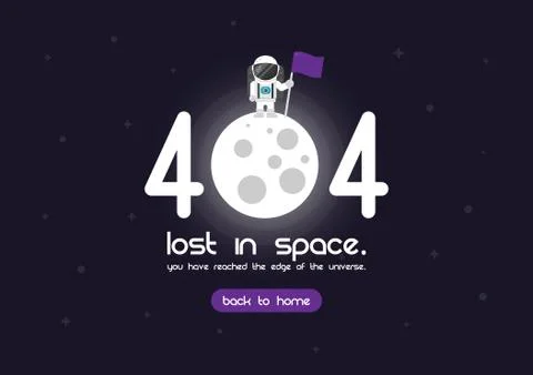 404 error page Illustrazione stock