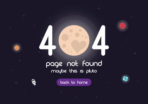 404 error page Illustrazione stock