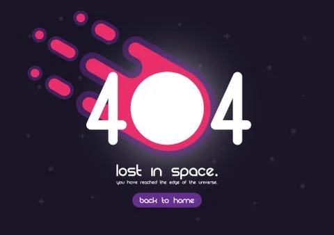 404 error page Illustrazione stock