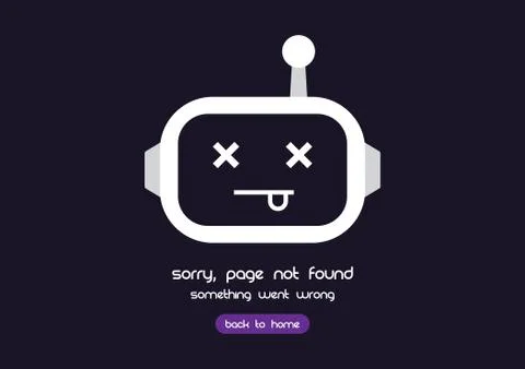 404 error page Stock Illustration
