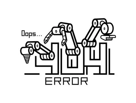 404 Error Page Stock Illustration