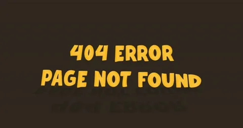 404 Error Page Not Found Cartoon Animation Stock Footage 167125439