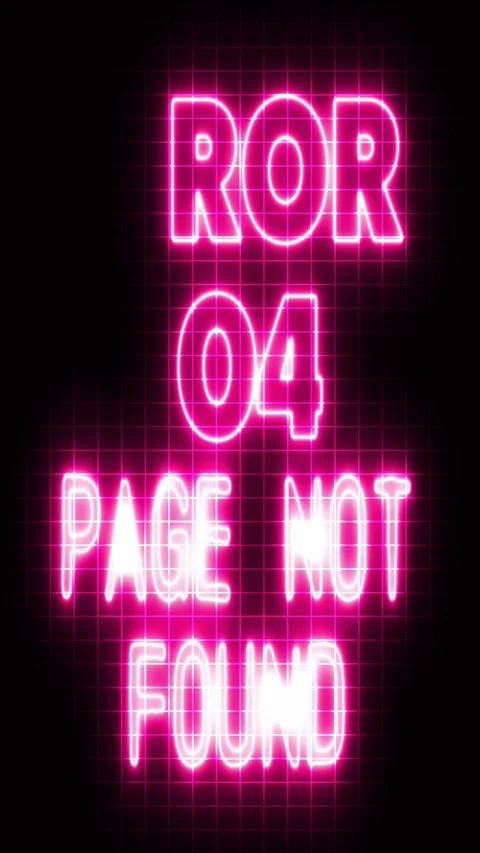 404 error page not found vertical animated neon text sign Stock Footage 300362832