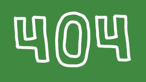 404 error page not found hand-drawn cartoon graphic with chalk outline icon Video stock 341473931