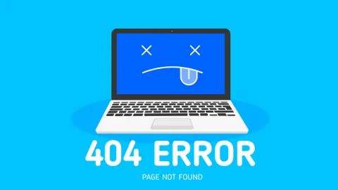 404 Error page not found 스톡 일러스트