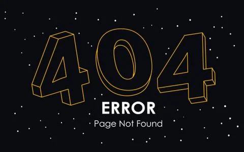 404  error page not found line vector Stock-Illustration