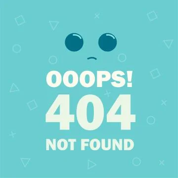 404 error Page not found emoticon - vector illustration Stockillustratie