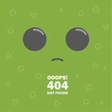 404 error Page not found emoticon - vector illustration 스톡 일러스트
