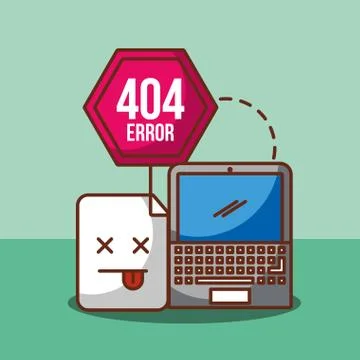 404 error page not found 库存插图
