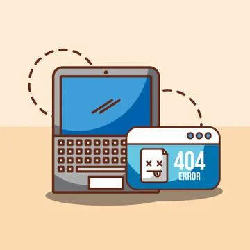404 error page not found Stock Illustration