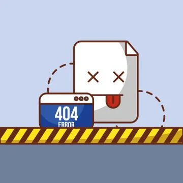 404 error page not found Stock Illustration