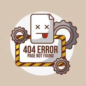 404 error page not found Stockillustratie