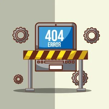 404 error page not found Stock-Illustration