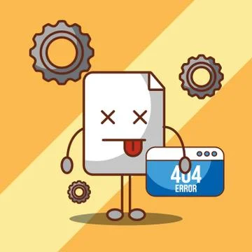 404 error page not found Stock-Illustration