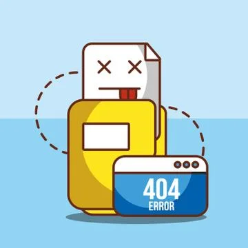 404 error page not found Stock Illustration