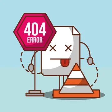 404 error page not found Stockillustratie
