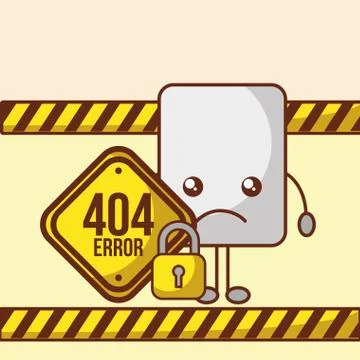 404 error page not found Stock-Illustration