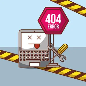 404 error page not found 库存插图