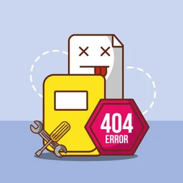 404 error page not found 库存插图