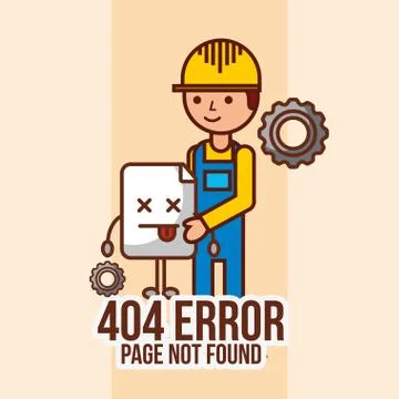 404 error page not found Stockillustratie