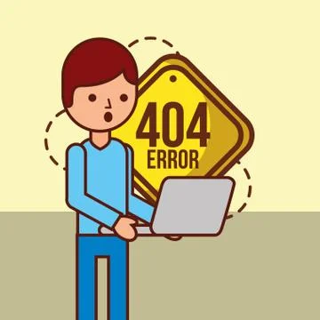404 error page not found Stockillustratie