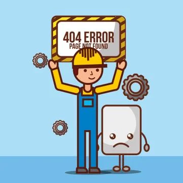 404 error page not found Stockillustratie