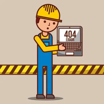 404 error page not found Illustrazione stock