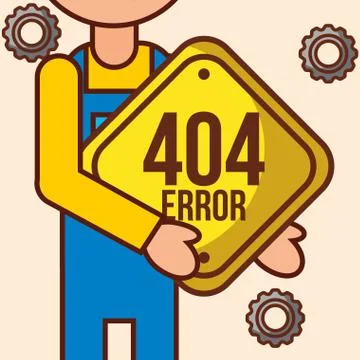 404 error page not found Stock Illustration