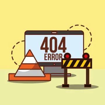404 error page not found 库存插图