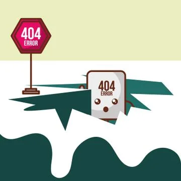 404 error page not found Stock Illustration