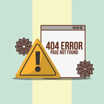 404 error page not found Stockillustratie