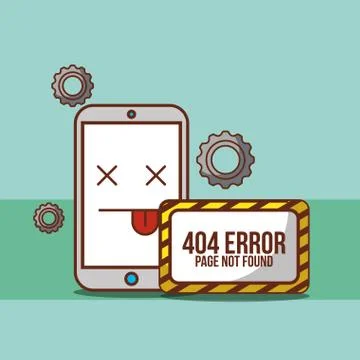 404 error page not found 库存插图