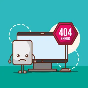404 error page not found Stock-Illustration
