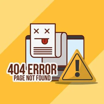 404 error page not found Stock-Illustration