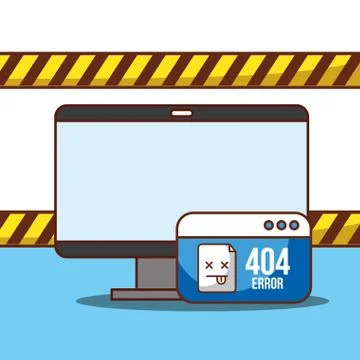 404 error page not found Illustrazione stock