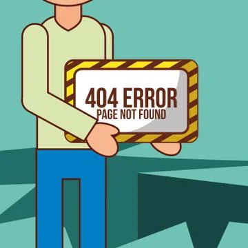404 error page not found Stockillustratie
