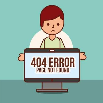 404 error page not found Stock-Illustration