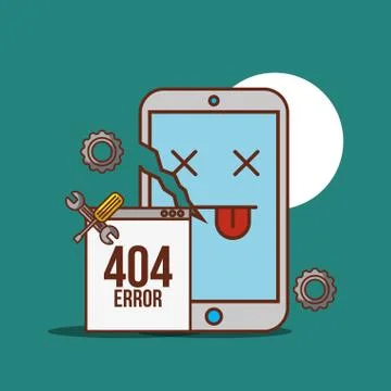 404 error page not found Stockillustratie