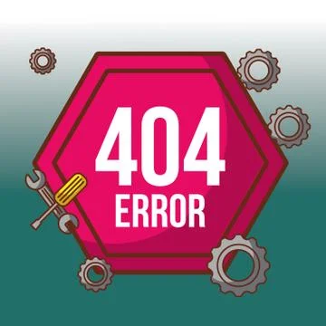 404 error page not found Stockillustratie