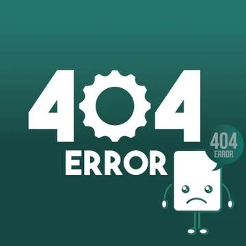 404 error page not found Stock Illustration
