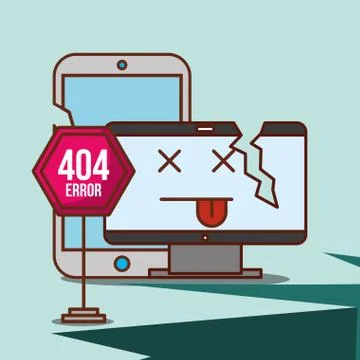 404 error page not found Stock-Illustration