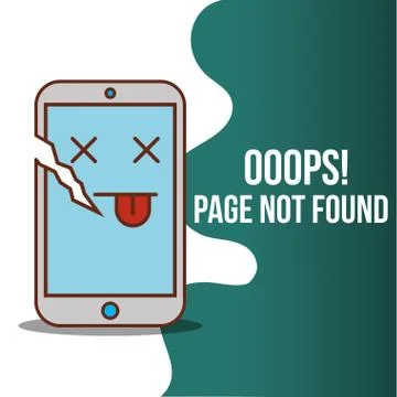 404 error page not found 库存插图