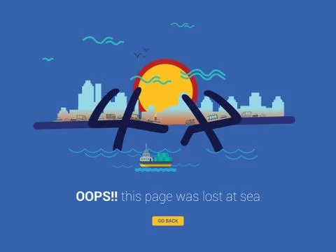 404 Error Page Not Found Design Template Stock Illustration