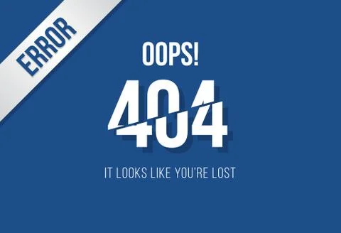 404 Error, Page not found template, Website maintenance error Stockillustratie