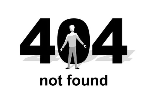 404 error page not found Stock Illustration