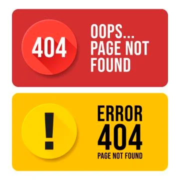 404 error page not found speech set. Pop up errors window. 库存插图