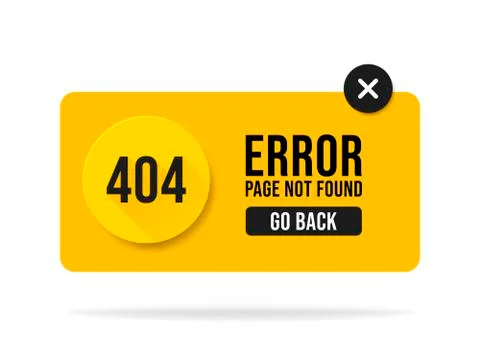 404 error page not found speech. Pop up errors window. Stock Illustration